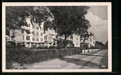 AK Ostseebad Bansin, Strandstrasse