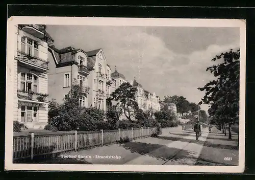 AK Ostseebad Bansin, Strandstrasse