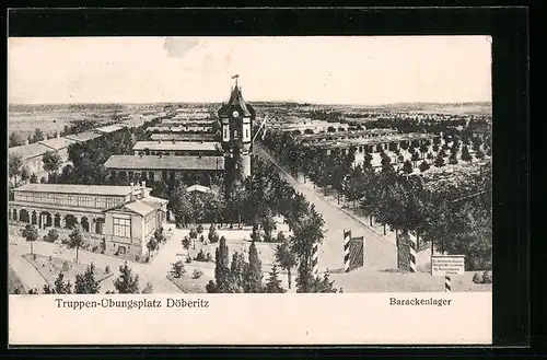 AK Döberitz, Barackenlager auf dem Truppen-Übungsplatz
