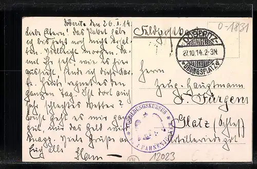 AK Döberitz, Barackenlager auf dem Truppen-Übungsplatz