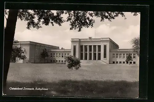 AK Ostseebad Zinnowitz, Blick zum Kulturhaus
