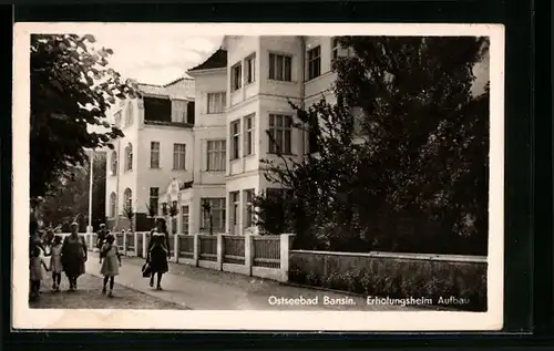 AK Ostseebad Bansin, Erholungsheim Aufbau