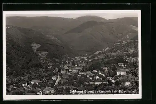 AK Oppenau, Blick auf den Ort im Renchtal