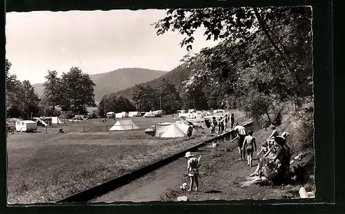 AK Enzklösterle, Blick zum Zeltplatz