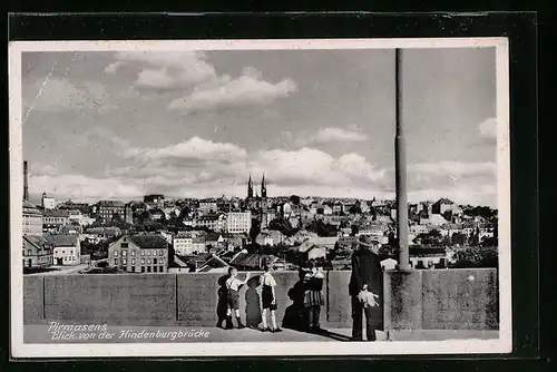 AK Pirmasens, Blick von der Hindenburgbrücke
