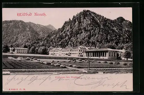 AK Wildbad Kreuth, Blick gegen den Blauberg