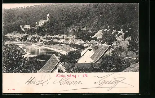 AK Zwingenberg a. N., Ortsansicht aus der Vogelschau