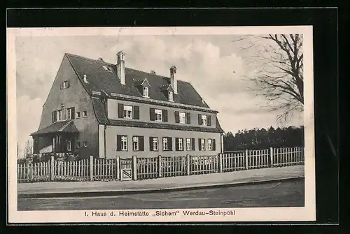AK Werdau-Steinpöhl, I. Haus der Heimstätte Sichem