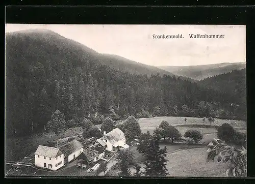 AK Waffenhammer / Frankenwald, Gesamtansicht aus der Vogelschau