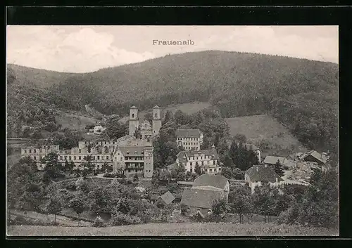 AK Frauenalb, Gesamtansicht mit Schlossruine