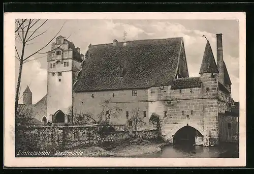 AK Dinkelsbühl, an der Stadtmühle