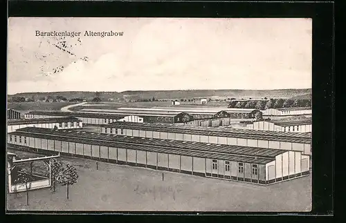 AK Altengrabow, Blick auf das Barackenlager