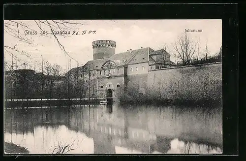 AK Berlin-Spandau, Blick zum Juliusturm