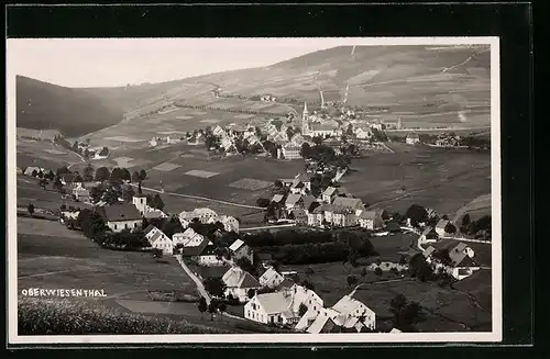 AK Oberwiesenthal, Totale vom Berg aus gesehen