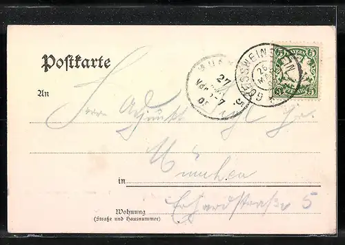 AK Gössweinstein / Fränk. Schweiz, Totale mit Kirche und Schloss