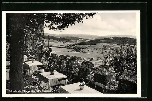 AK Reichelsheim / Odenwald, Blick von der Schlossterrasse