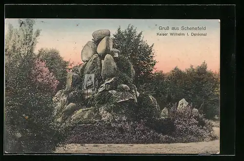 AK Schenefeld, Kaiser Wilhelm I. Denkmal