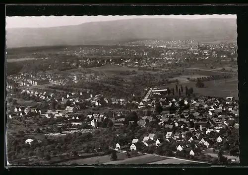 AK Stierstadt i. Taunus, Gesamtansicht, Luftbild