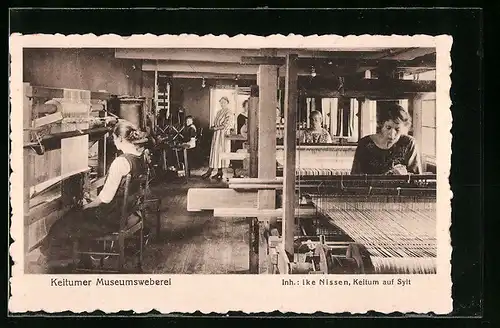 AK Keitum / Sylt, Keitumer Museumsweberei