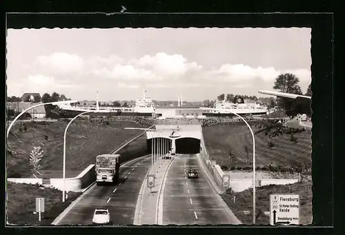 AK Rendsburg, Strassentunnel unter dem Nord-Ostsee-Kanal