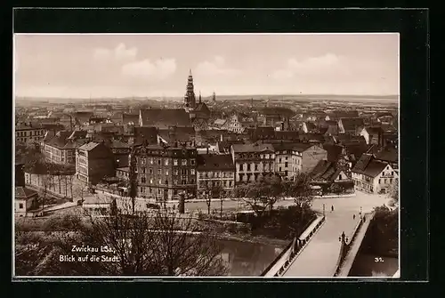 AK Zwickau i. Sa., Blick auf die Stadt