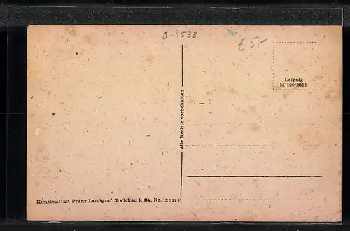 AK Wilkau-Hasslau i. Sa., Blick zum Rathaus