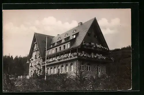 AK Hartenstein / Erzgeb., FDGB-Erholungsheim Aktionseinheit