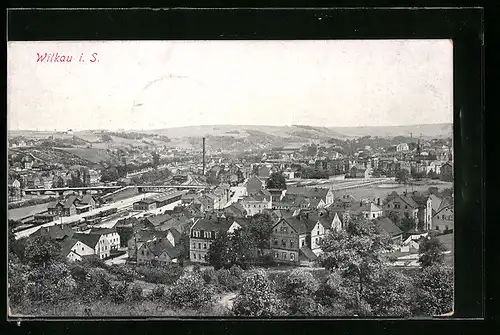 AK Wilkau i. S., Totalansicht, Luftbild