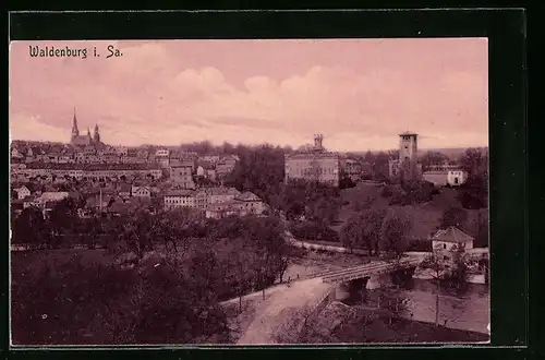 AK Waldenburg i. Sa., Gesamtansicht