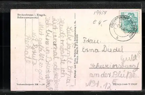 AK Breitenbrunn i. Erzgeb., Totalansicht