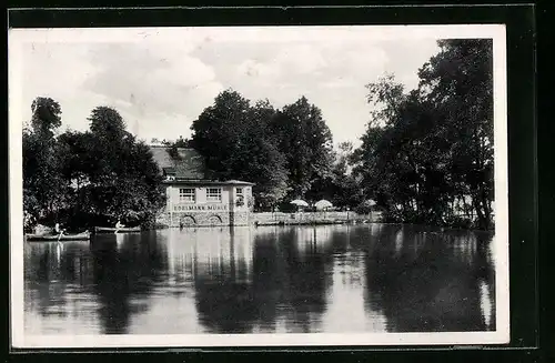 AK Aue-Alberoda, Blick zum Gasthaus Edelmannmühle