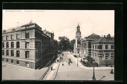 AK Darmstadt, Technische Hochschule mit Nebengebäude