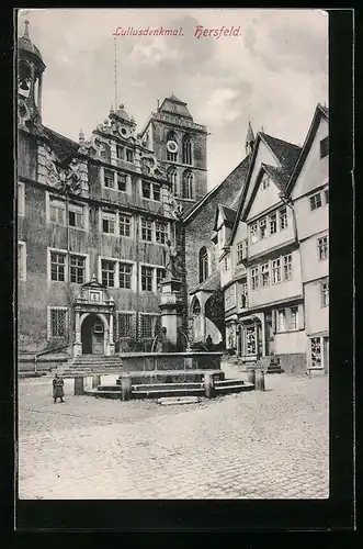 AK Hersfeld, am Lullusdenkmal