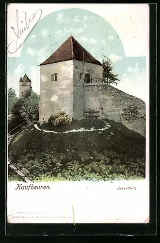 AK Kaufbeuren, am Hexenturm