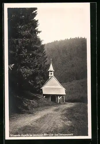 AK Lenzkirch, Idylle an der Schwende-Kapelle