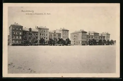 AK Rendsburg, Infanterie-Kaserne, II. Batl.