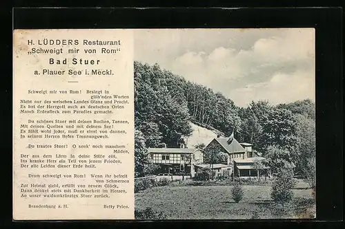 AK Bad Stuer i. M., Restaurant Schweigt mir von Rom, Inh. H. Lüdders