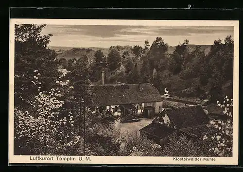 AK Templin / Uckermark, Klosterwalder Mühle