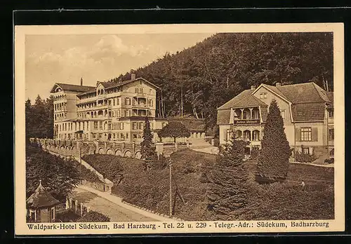AK Bad Harzburg, Waldpark-Hotel Südekum