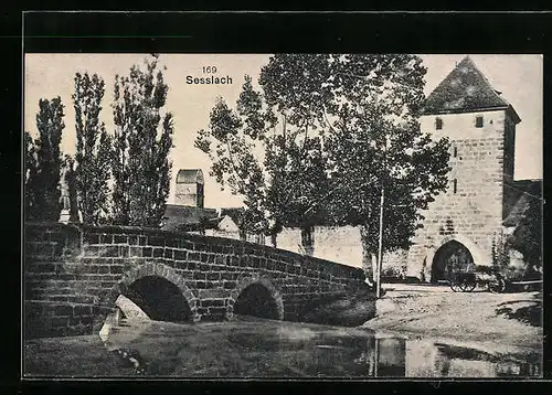 AK Sesslach, Torturm und Brücke
