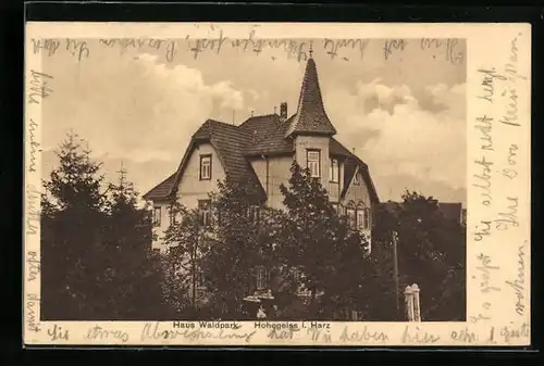 AK Hohegeiss i. Harz, Haus Waldpark