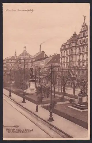 AK München, Promenadeplatz mit Denkmälern