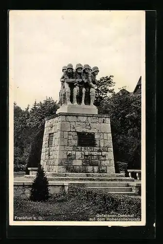 AK Frankfurt a. O., Gefallenen-Denkmal auf dem Hohenzollernplatz