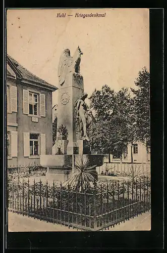 AK Kehl a. Rh., Kriegerdenkmal