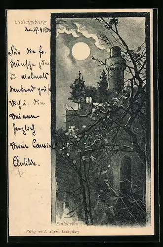 Mondschein-Lithographie Ludwigsburg, Emichsburg