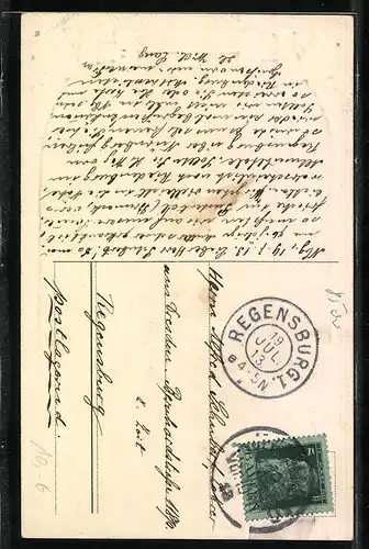 AK Nürnberg, Eppeleins Sprung, Burgansicht