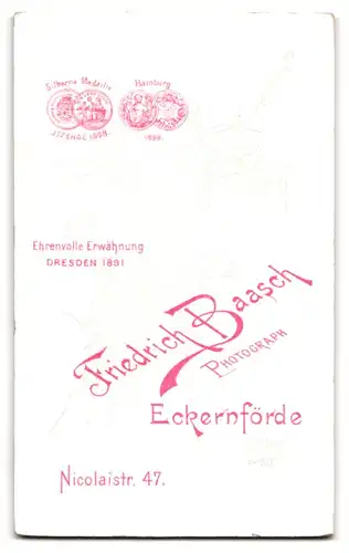 Fotografie Friedrich Baasch, Eckernförde, Nicolaistrasse 47, Junge Dame im Kleid
