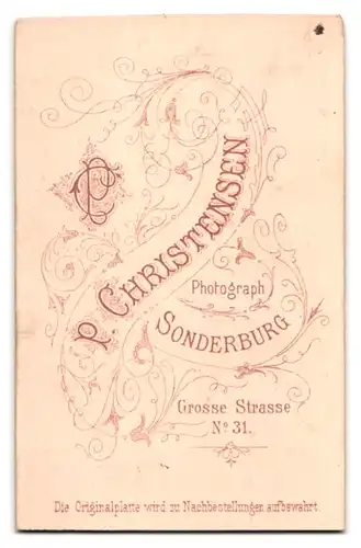 Fotografie P. Christensen, Sonderburg, Grosse Strasse 31, Eleganter Herr mit Vollbart