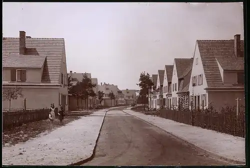 Fotografie Brück & Sohn Meissen, Ansicht Lautawerk, Wohnhäuser in der Specketerstrasse