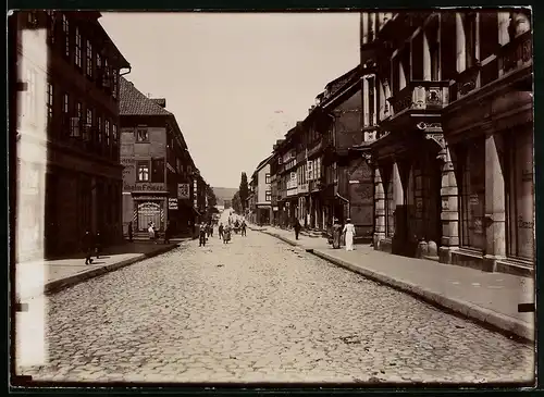 Fotografie Brück & Sohn Meissen, Ansicht Northeim i. Hann., Partie in der Mühlenstrasse, Geschäft Wilhelm Friese